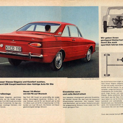 Publicidad Ford Taunus 12 M Coupé (1962).