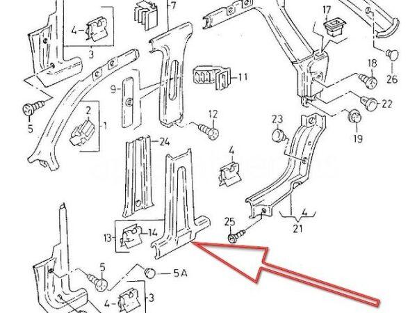 Revestimiento interior para Seat Ibiza 6K