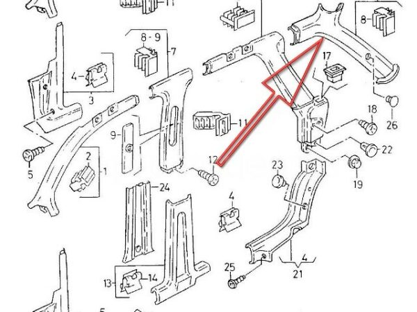 Revestimiento interior para Seat Ibiza 6K