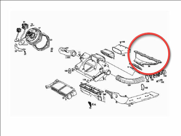 Tobera descongeladora para Mercedes W114 y W115.