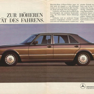 Publicidad Mercedes W126.