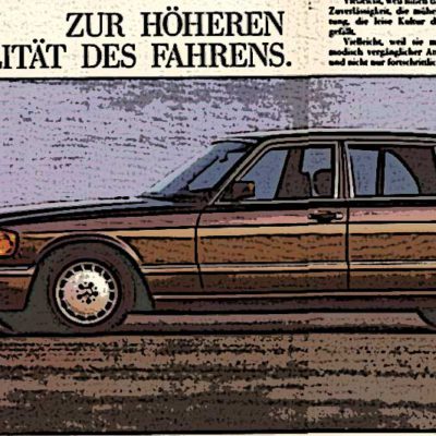 Publicidad Mercedes W126.