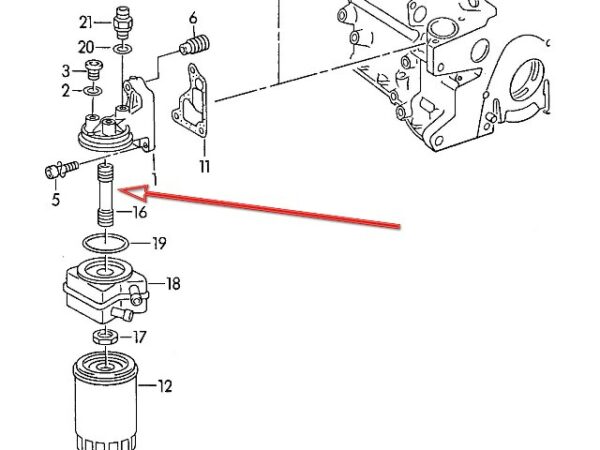 Racor roscado para Volkswagen y Seat