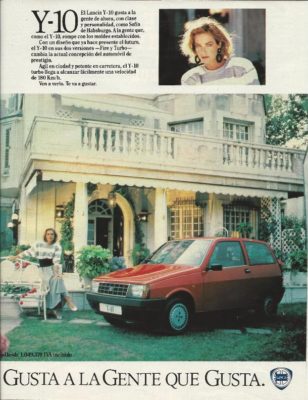 Publicidad Lancia Y1