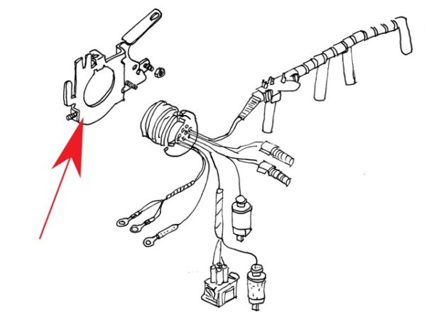 Soporte para cableado de motor