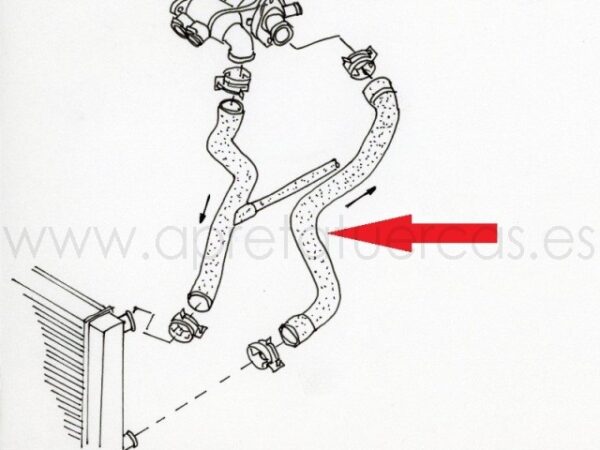 Tubo flexible de refrigeración